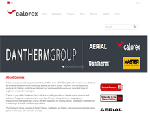 Tablet Screenshot of calorex.com